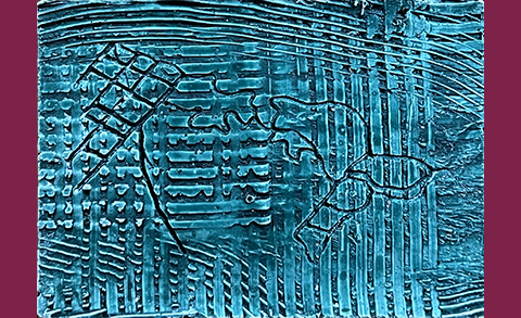 Sculpture which is a reflection from participant of the Reversing the Gaze workshop.