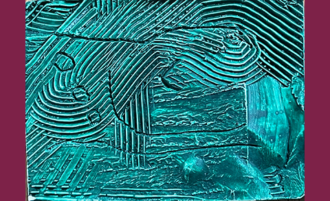 Sculpture which is a reflection from participant of the Reversing the Gaze workshop.